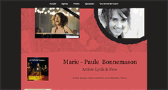 Desktop Screenshot of marie-paulebonnemason.org